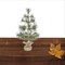 24 Inch Tabletop Pine Christmas Tree with Burlap Base Rustic Holiday Decor